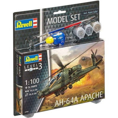 Revell Model set AH 64A Apache 64985 1:100