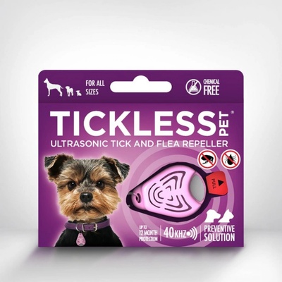 Tickless pet Ultrazvukový odpuzovač klíšťat a blech pro psy barvy pink 1 kus