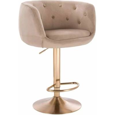 LuxuryForm Design Montana Velur na zlatom tanieri / latte
