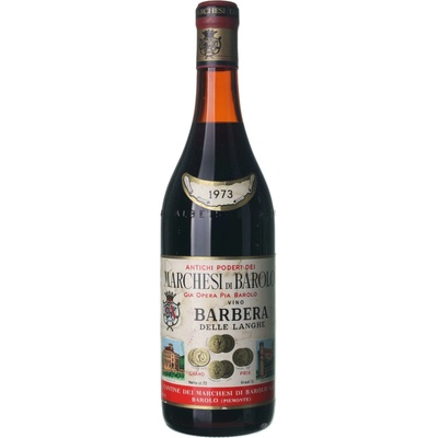 Marchesi di Barolo Barbera delle Langhe suché červené 1973 0,75 l (holá láhev)