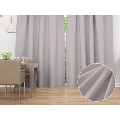 Biante Zamatový záves Velvet Prémium SVP-018 Svetlo sivý - šírka 135 cm 135x190 cm