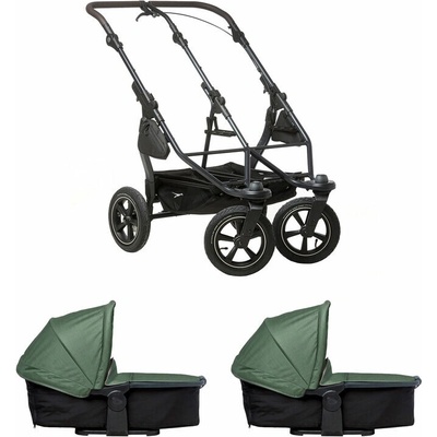Tfk set duo2 frame 2025 air wheel + carrycot olive
