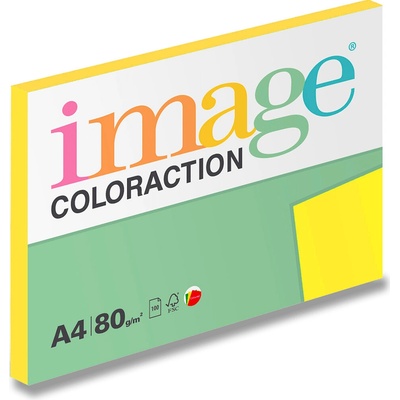 Papír Image Coloraction A4 80 g 100 Sevilla sytá žlutá IG50