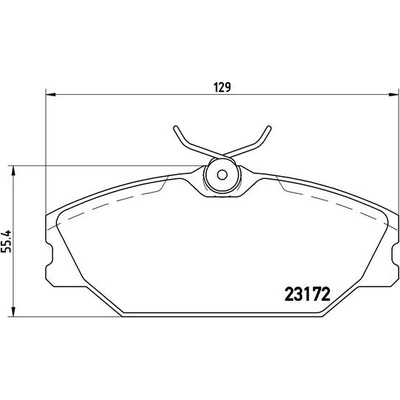 BREMBO Sada brzdových platničiek kotúčovej brzdy P68027