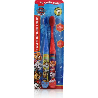 Nickelodeon Paw Patrol Toothbrush Duo Super Soft 4-6 Blue and Red