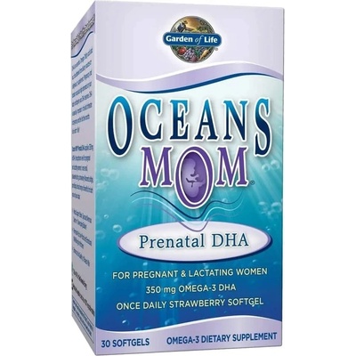 Garden of Life Oceans Prenatálne DHA Omega-3 30 jahoda 350 mg 30 kapsúl