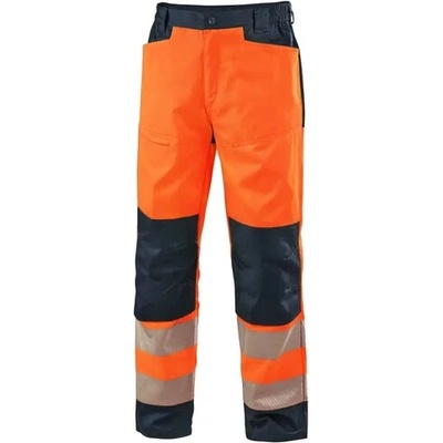 CXS Halifax montérkové nohavice do pása HI-VIS oranžovo-modré