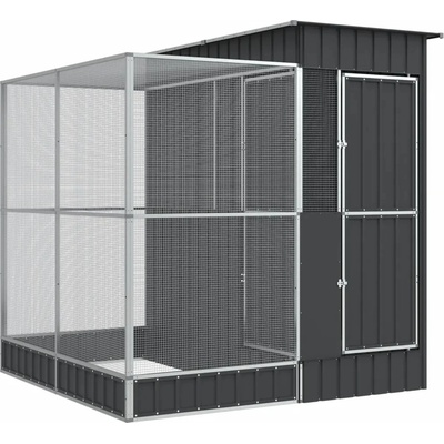 VidaXl Klec 209 x 203 x 216 cm šedá
