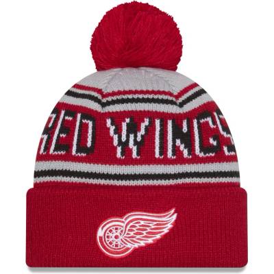 New Era Detroit Red Wings zimná čiapka NHL Pom Wordmark