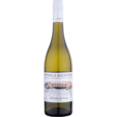 Pivnica Radošina Rizling rýnsky 2025 suché 12% 0,75 l (čistá fľaša)