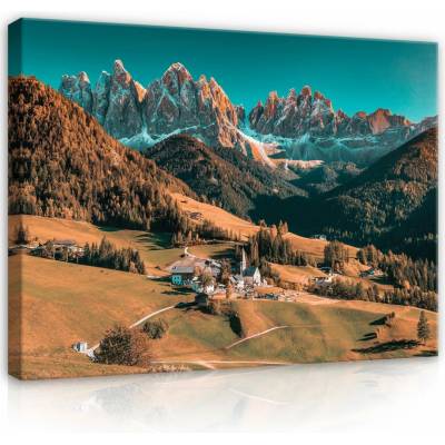 Consalnet Obraz na plátně: Alpine Valley - 80x60 cm