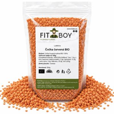 Fitboy Čočka červená BIO 500 g