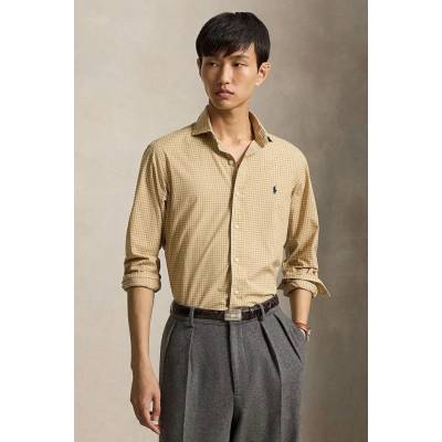 Polo Ralph Lauren pánska bavlnená košeľa 710B30250 hnedá