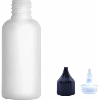 Via Plastová lahvička bílá s černou špičkou 50 ml
