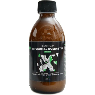 BrainMax Liquid Liposomal Quercetin pomeranč 250 ml