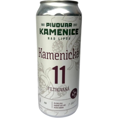 Kamenice 11° 0,5 l (plech)