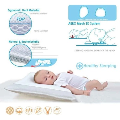 Baby Matex vankúš pro kojence AERO 3D do kočárku 36x27