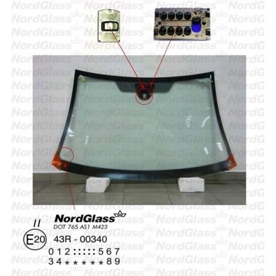 NordGlass Čelní sklo - zelené - senzor ASNG 2726AGSMV1B