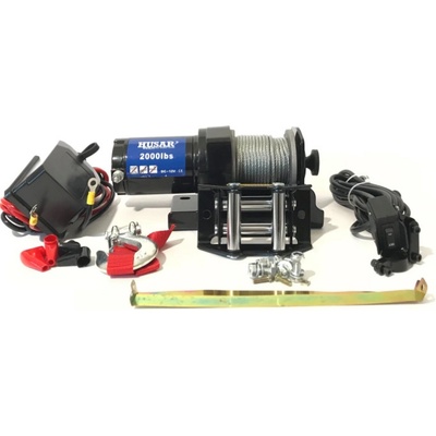 Elektrický ATV naviják 907kg 12V ocelové lano 15m HUSARWINCH BST 2000