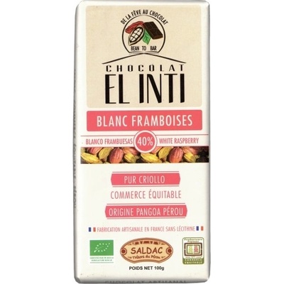 Salute Livi Bílá s malinami BIO 40% kakaa 100 g