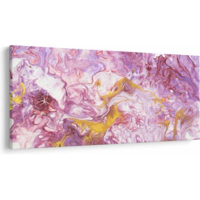 Obraz - Ružová abstrakcia, jednodielne 250x125 cm