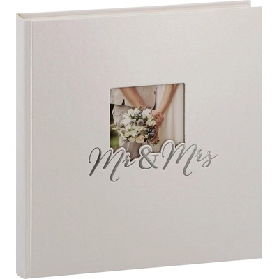 goldbuch svatební album Mr. & Mrs., fotoalbum s 60 bílými stránkami a pergamenem, vzpomínkové album