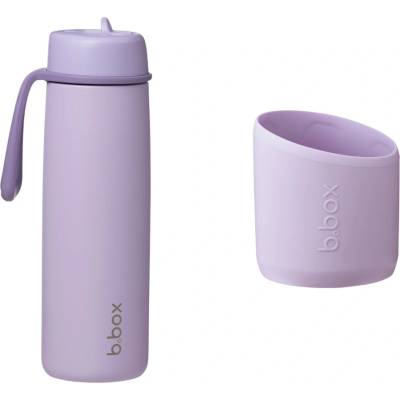 B.Box termofľaša so slamkou 690 ml a chránič lilac love