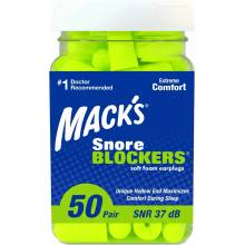 Mack's Snore Blockers Štuple proti chrápaniu 12 párov 50 párov