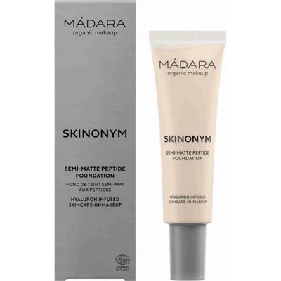 Mádara Skinonym Semi-Matte Peptide dlhotrvajúci make-up s peptidmi Porcelain 10 30 ml