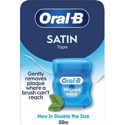ORAL-B Essential dentálna niť voskovaná Satin Mint 50 m