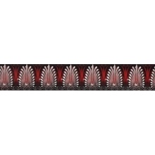 Preinterier BO0077 Samolepiaca bordúra Biele ornamenty 5,3cmx5m