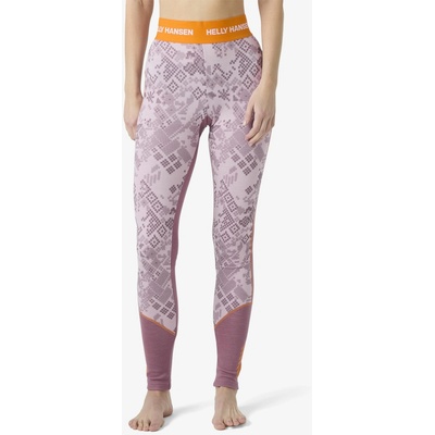 Helly Hansen LIFA Merino Midweight Graphic Pant cherry blossom new nordic