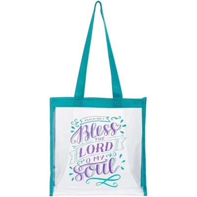 Taška Bless The Lord Clear Tote Bag Psalm 10