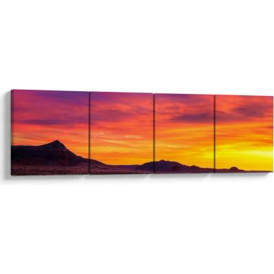 Obraz - Cesta, štvordielne 160x40 cm