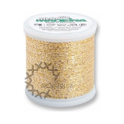 Madeira Metallic č.40 - 9846 -1000m efektní metalická vyšívací nit, metallic 9842 GOLD8 Madeira 9842