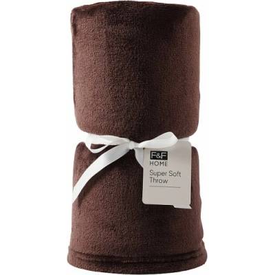 F&F Home Brown Super Soft deka 125x150