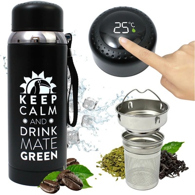 Mate Green Termoska se sítkem a displejem černá 800 ml