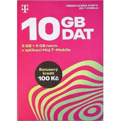 Twist SIM předplacená karta 10GB (5GB + 5GB ZDARMA) + 100 Kč kredit