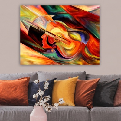 ASIR Obraz na plátně HUDEBNÍ MÚZA 100 x 70 cm