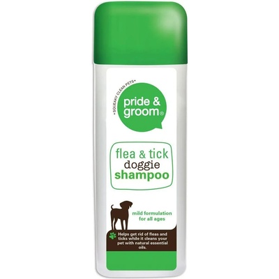 Pride & Groom Flea & Tick Doggie Shampoo šampon pro psy proti blechám a klíšťatům 300 ml – Hledejceny.cz