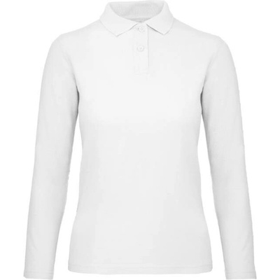 B&C ID001 LSL Dámská polokošile s dlouhým rukávem white