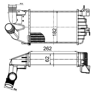 Chladič plniaceho vzduchu MAHLE ORIGINAL CI 510 000S (CI510000S)