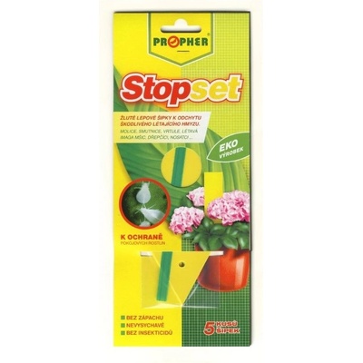 Propher Stopset žluté šipky 14 x 5 cm, k odchytu škodlivého létajícího hmyzu 5 ks – Hledejceny.cz