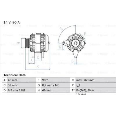 BOSCH generátor 0986040330