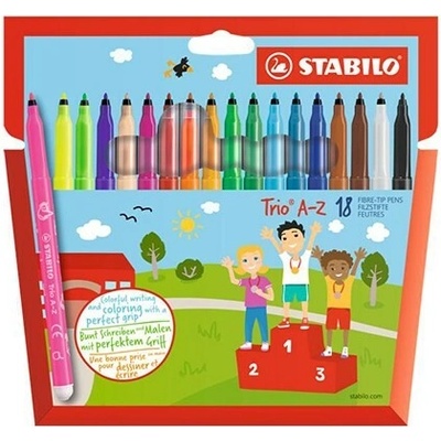Stabilo Trio A-Z 18 rôznych farieb 378/1-18-01