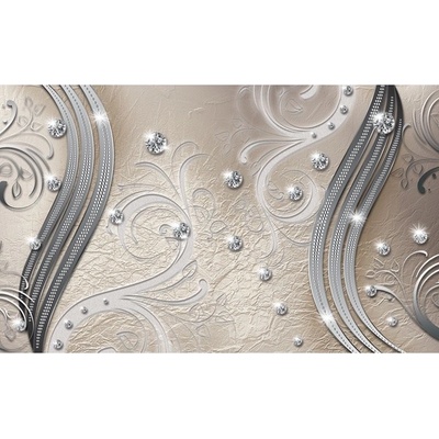 Preinterier FT4617 Fototapeta na stenu Hnedo diamantový ornament vlies 104cm x 70cm