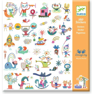 Djeco samolepky postavičky DJ09318