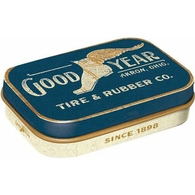 Nostalgic Art Mentolky v plechovce Goodyear Wing Foot Logo 1901 15 g