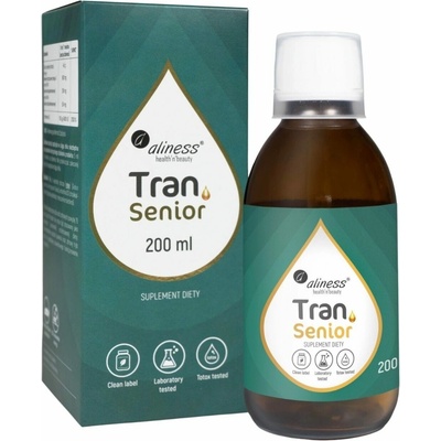 Aliness Olej z tresčej pečene Senior + D3 4000 IU 200 ml