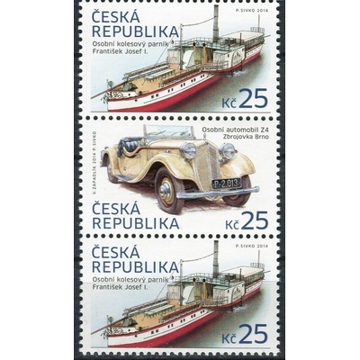 Česká pošta (2014) č. 810 - 811 ** - Česká republika - 3-bl - Historické dopravní prostředky